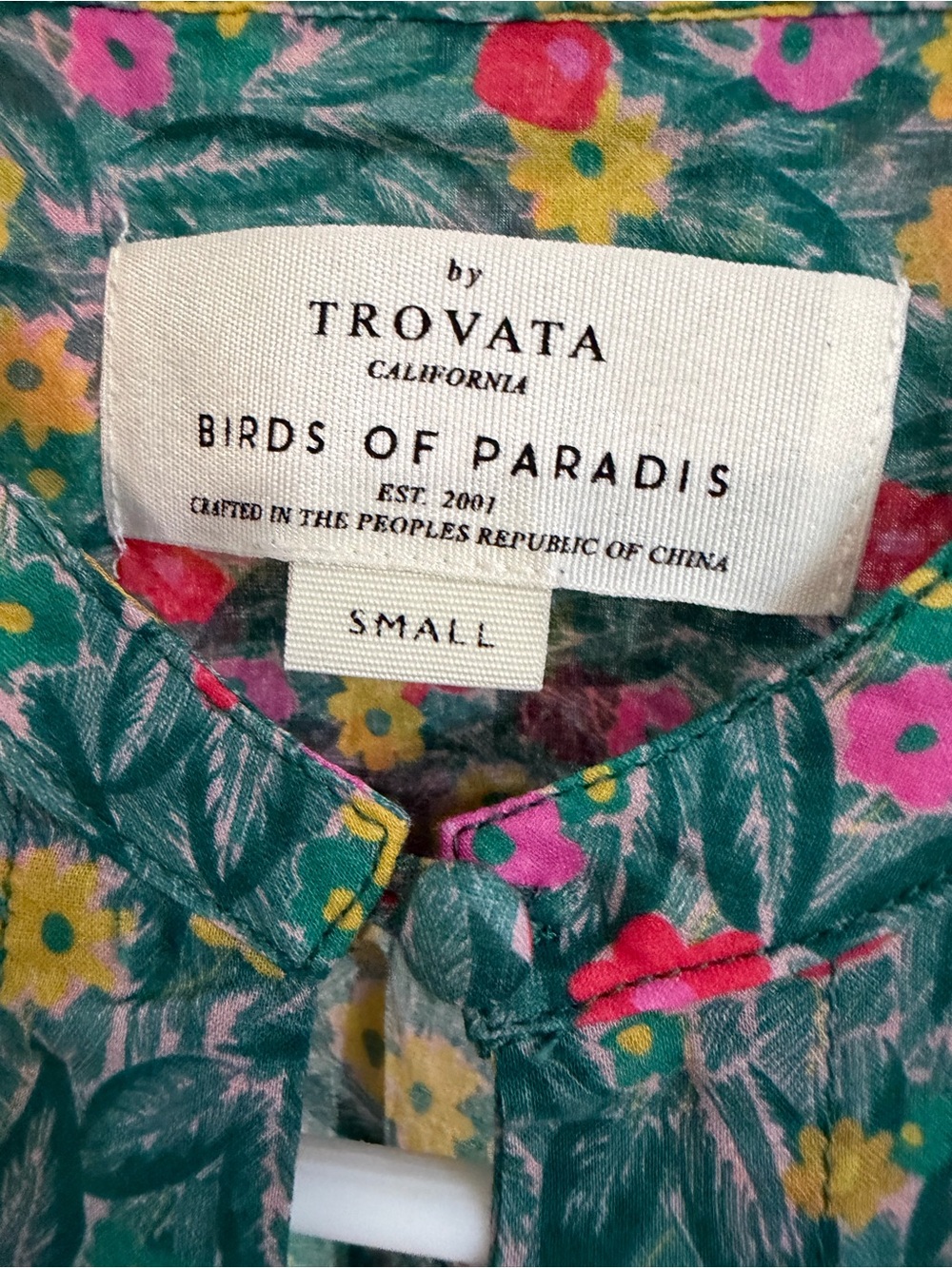 NWT Trovata Birds of Paradis Aline Blouse Size Small & Medium - Picture 5 of 9